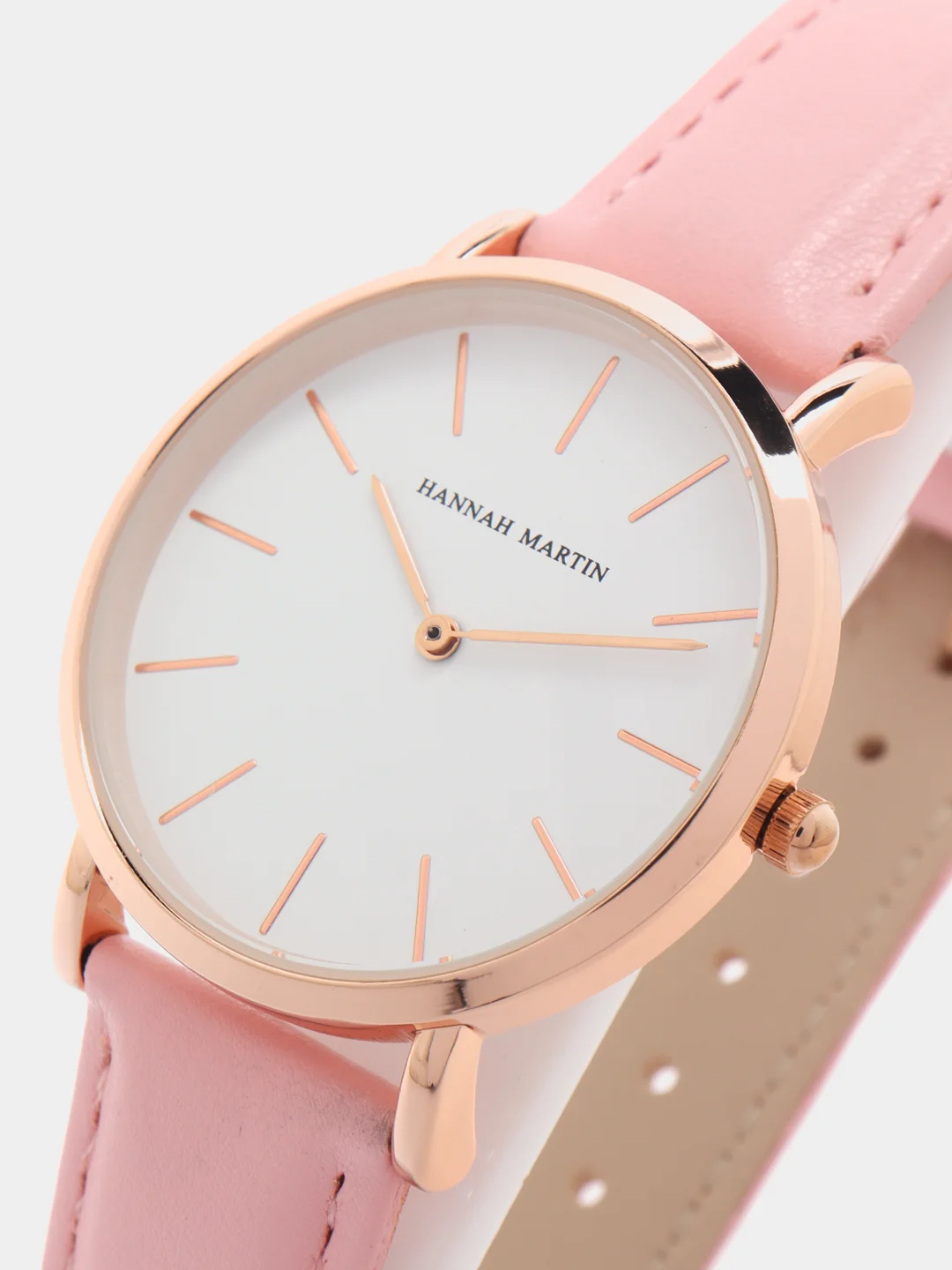 Розовый женские наручные часы Hannah Martin HM1120 в подарочной упаковке