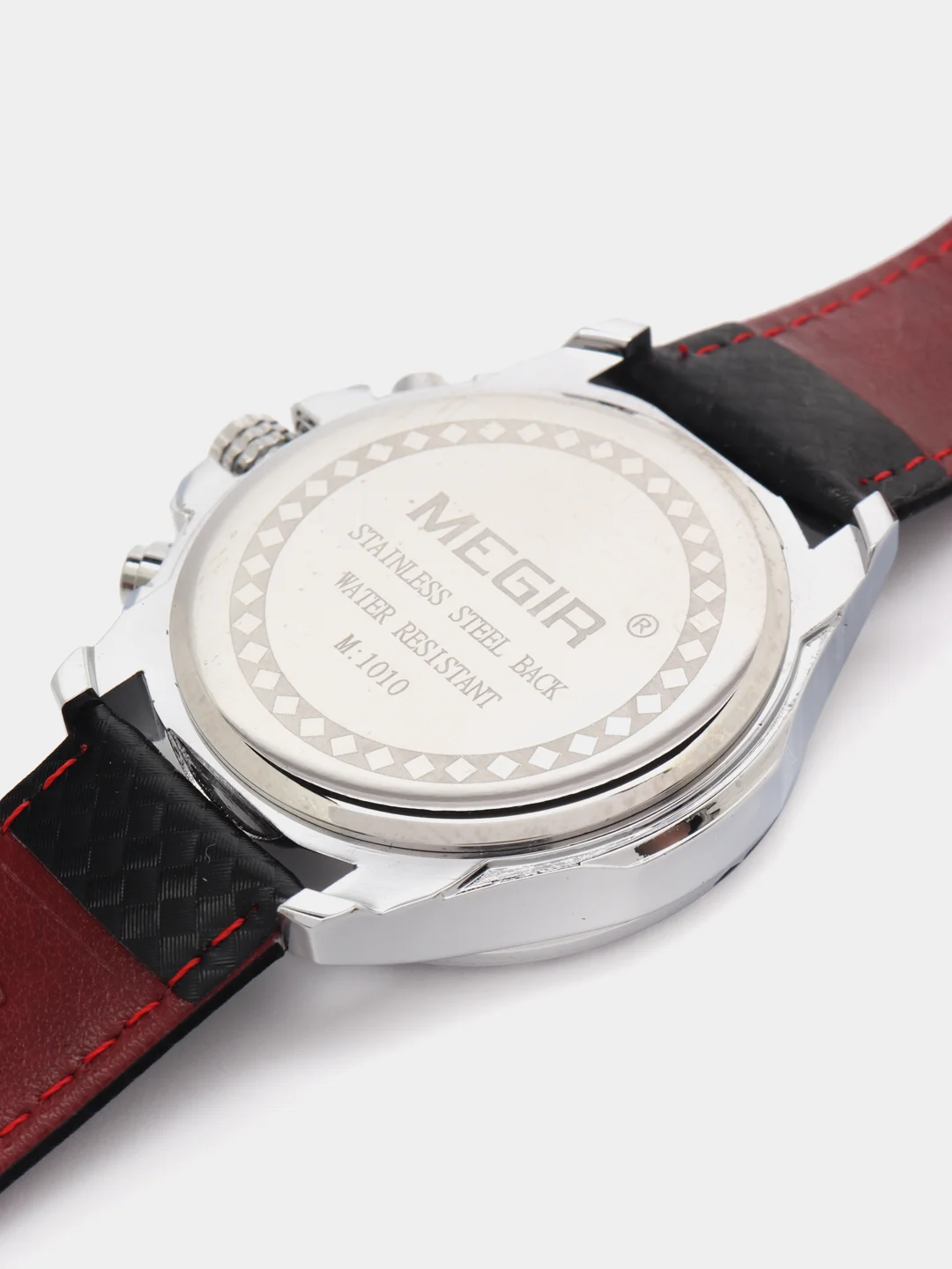 Черный мужские наручные часы Megir ML1010G, с хронографом, в подарочной упаковке