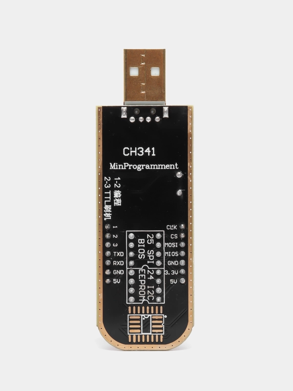 Программатор CH341 для FLASH микросхем 24хх (I2C) и 25xx (SPI) купить ...