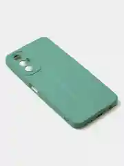 Зеленый чехол для Tecno Pova 3 цветной, матовый, с дополнительной защитой камеры