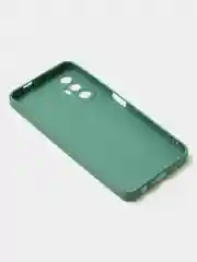 Зеленый чехол для Tecno Pova 3 цветной, матовый, с дополнительной защитой камеры