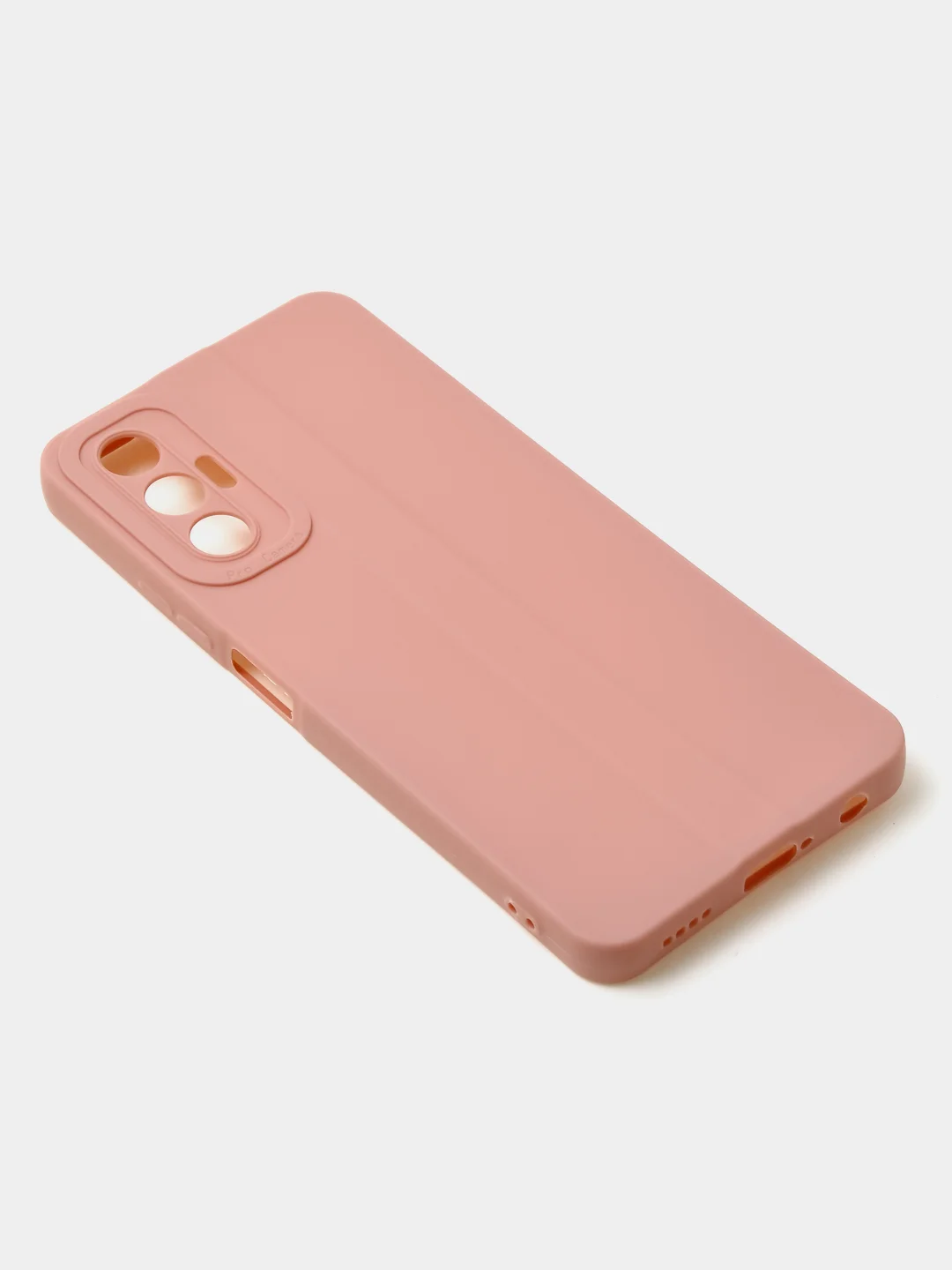 Пудровый чехол для Tecno Pova 3 цветной, матовый, с дополнительной защитой камеры