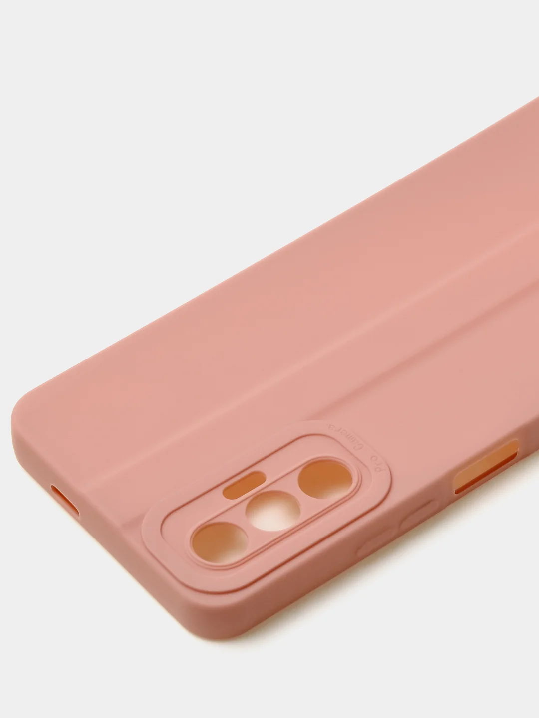 Пудровый чехол для Tecno Pova 3 цветной, матовый, с дополнительной защитой камеры