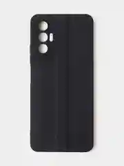 Черный чехол для Tecno Pova 3 цветной, матовый, с дополнительной защитой камеры