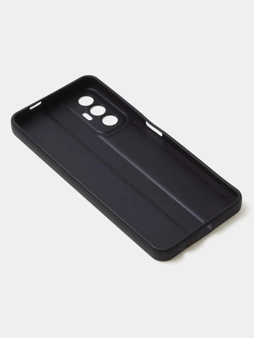 Черный чехол для Tecno Pova 3 цветной, матовый, с дополнительной защитой камеры