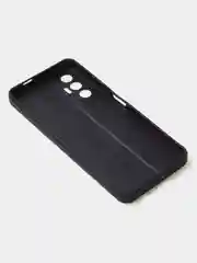 Черный чехол для Tecno Pova 3 цветной, матовый, с дополнительной защитой камеры