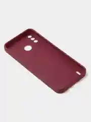 Бордовый чехол для Tecno Spark 6 GO цветной, матовый, с дополнительной защитой камеры