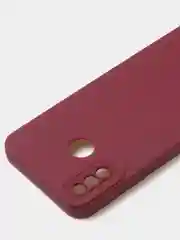 Бордовый чехол для Tecno Spark 6 GO цветной, матовый, с дополнительной защитой камеры