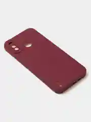 Бордовый чехол для Tecno Spark 6 GO цветной, матовый, с дополнительной защитой камеры