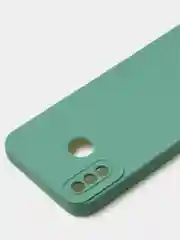 Зеленый чехол для Tecno Spark 6 GO цветной, матовый, с дополнительной защитой камеры