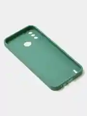 Зеленый чехол для Tecno Spark 6 GO цветной, матовый, с дополнительной защитой камеры
