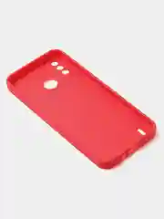 Красный чехол для Tecno Spark 6 GO цветной, матовый, с дополнительной защитой камеры