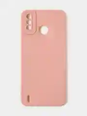 Пудровый чехол для Tecno Spark 6 GO цветной, матовый, с дополнительной защитой камеры