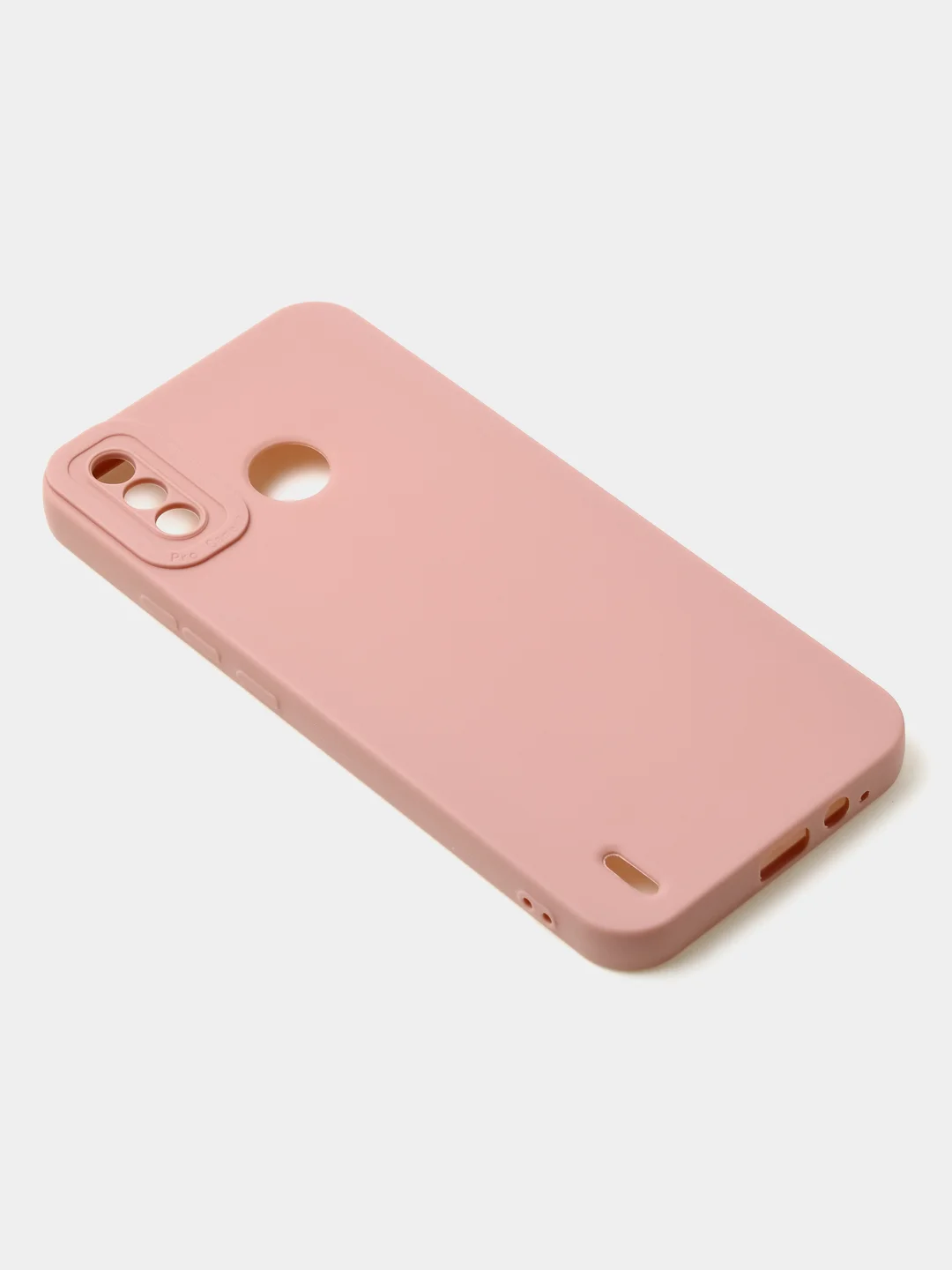 Пудровый чехол для Tecno Spark 6 GO цветной, матовый, с дополнительной защитой камеры