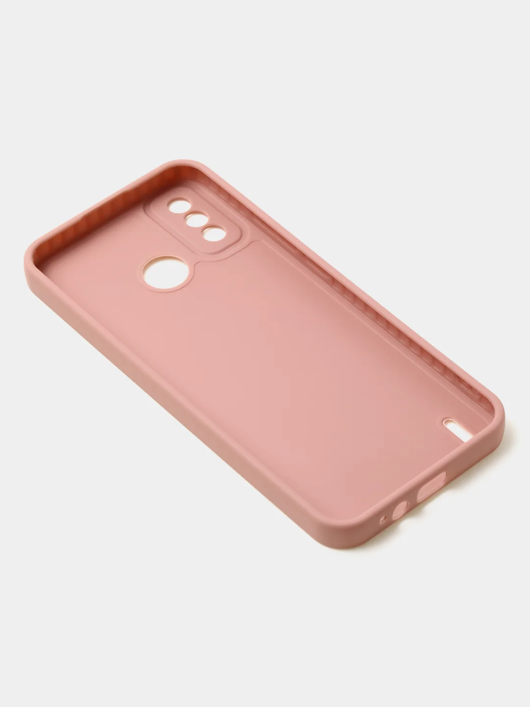 Пудровый чехол для Tecno Spark 6 GO цветной, матовый, с дополнительной защитой камеры