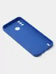 Синий чехол для Tecno Spark 6 GO цветной, матовый, с дополнительной защитой камеры