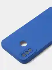Синий чехол для Tecno Spark 6 GO цветной, матовый, с дополнительной защитой камеры