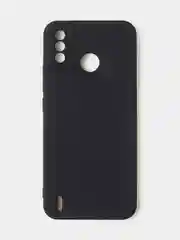 Черный чехол для Tecno Spark 6 GO цветной, матовый, с дополнительной защитой камеры