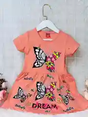 Коралловый платье для девочек, летнее, Турция