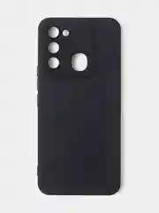 Черный чехол для Tecno Spark 8C / Spark GO (2022) цветной матовый с дополнительной защитой камеры