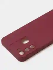 Бордовый чехол для Tecno Spark 8C / Spark GO (2022) цветной матовый с дополнительной защитой камеры