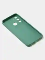 Зеленый чехол для Tecno Spark 8C / Spark GO (2022) цветной матовый с дополнительной защитой камеры