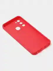 Красный чехол для Tecno Spark 8C / Spark GO (2022) цветной матовый с дополнительной защитой камеры