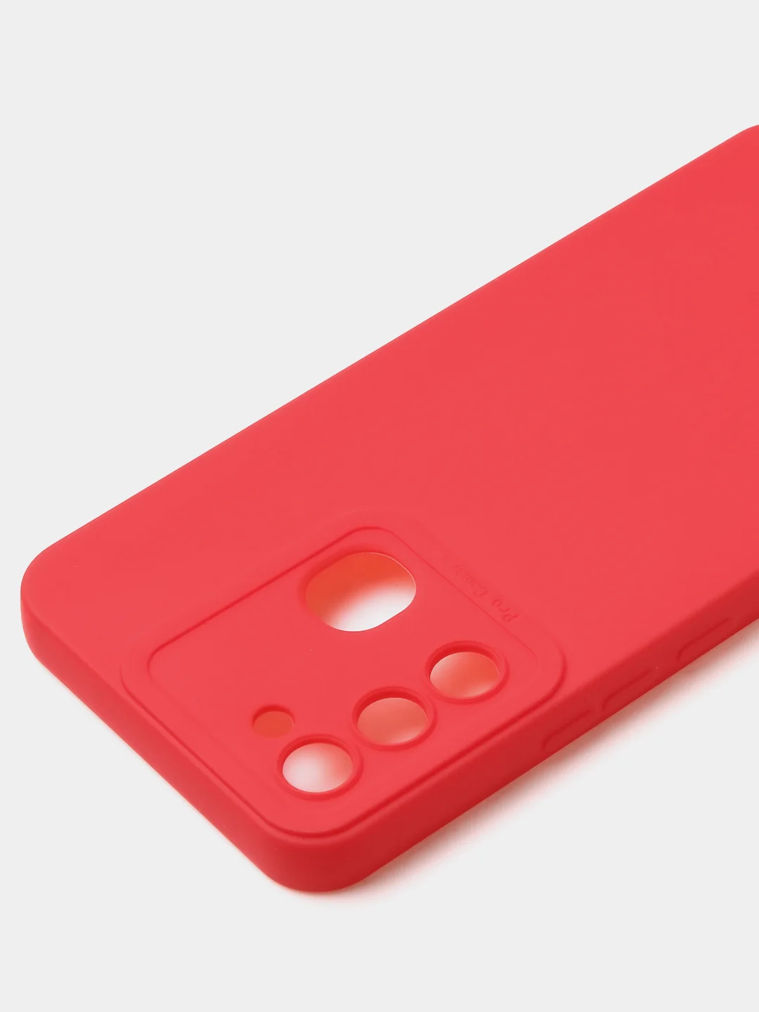 Красный чехол для Tecno Spark 8C / Spark GO (2022) цветной матовый с дополнительной защитой камеры