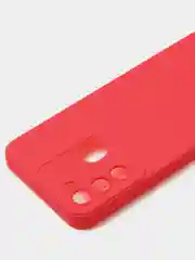 Красный чехол для Tecno Spark 8C / Spark GO (2022) цветной матовый с дополнительной защитой камеры