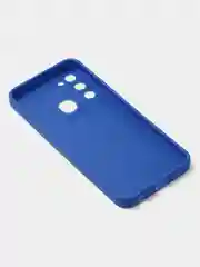 Синий чехол для Tecno Spark 8C / Spark GO (2022) цветной матовый с дополнительной защитой камеры