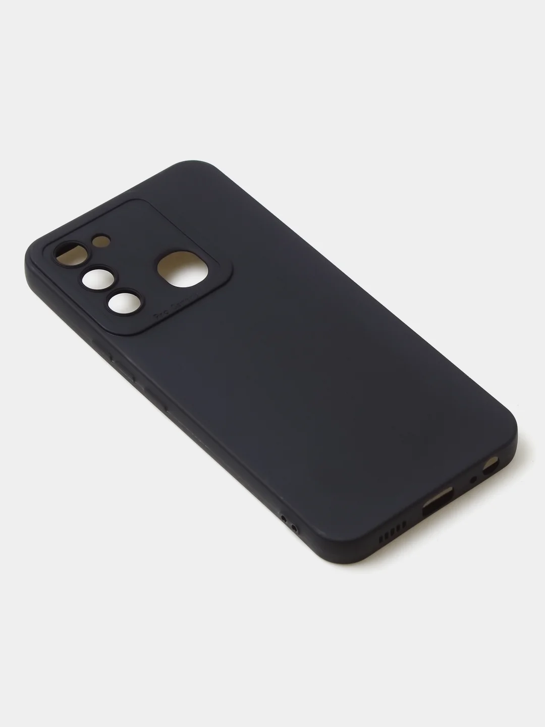 Синий чехол для Tecno Spark 8C / Spark GO (2022) цветной матовый с дополнительной защитой камеры
