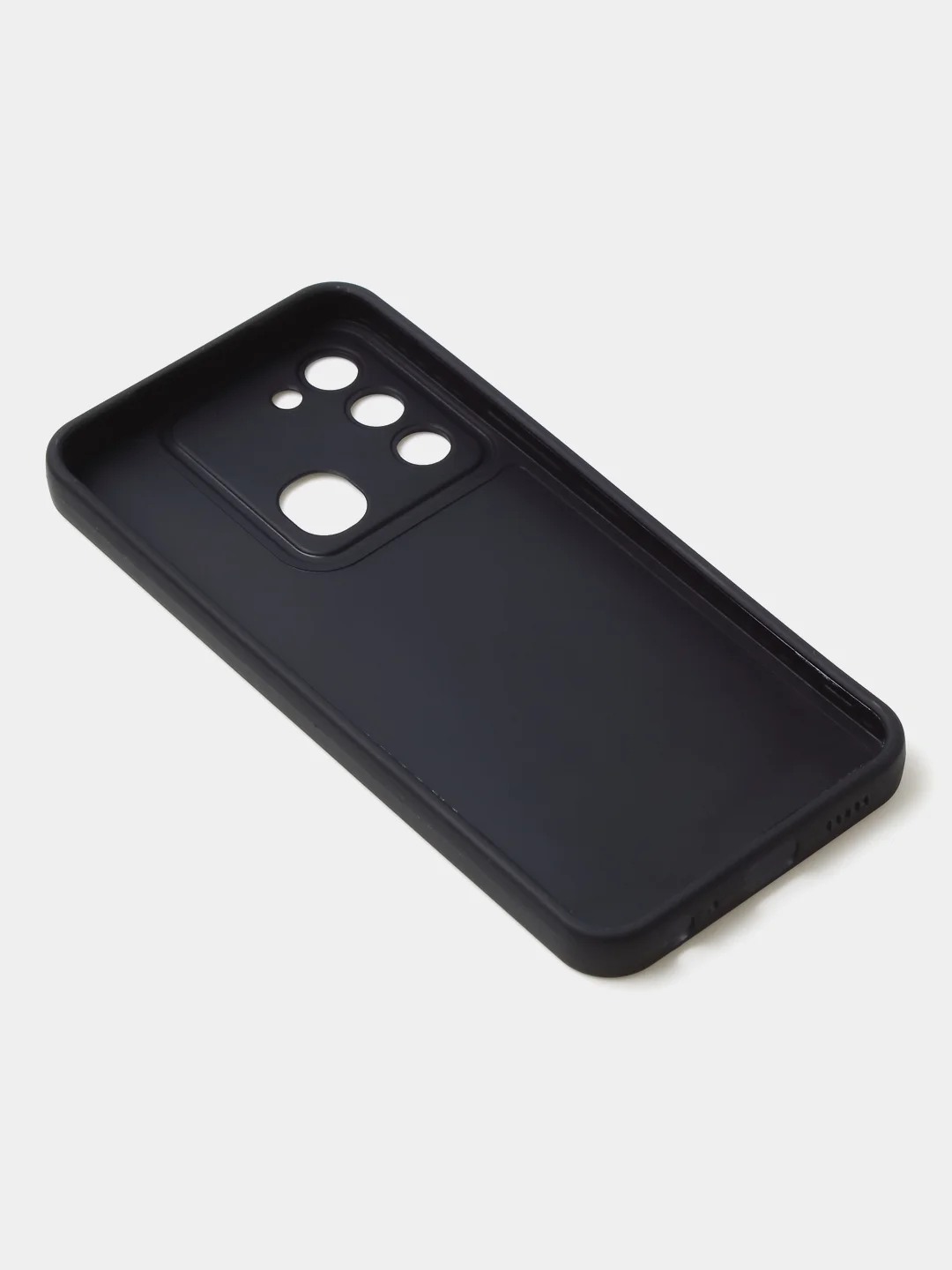Синий чехол для Tecno Spark 8C / Spark GO (2022) цветной матовый с дополнительной защитой камеры