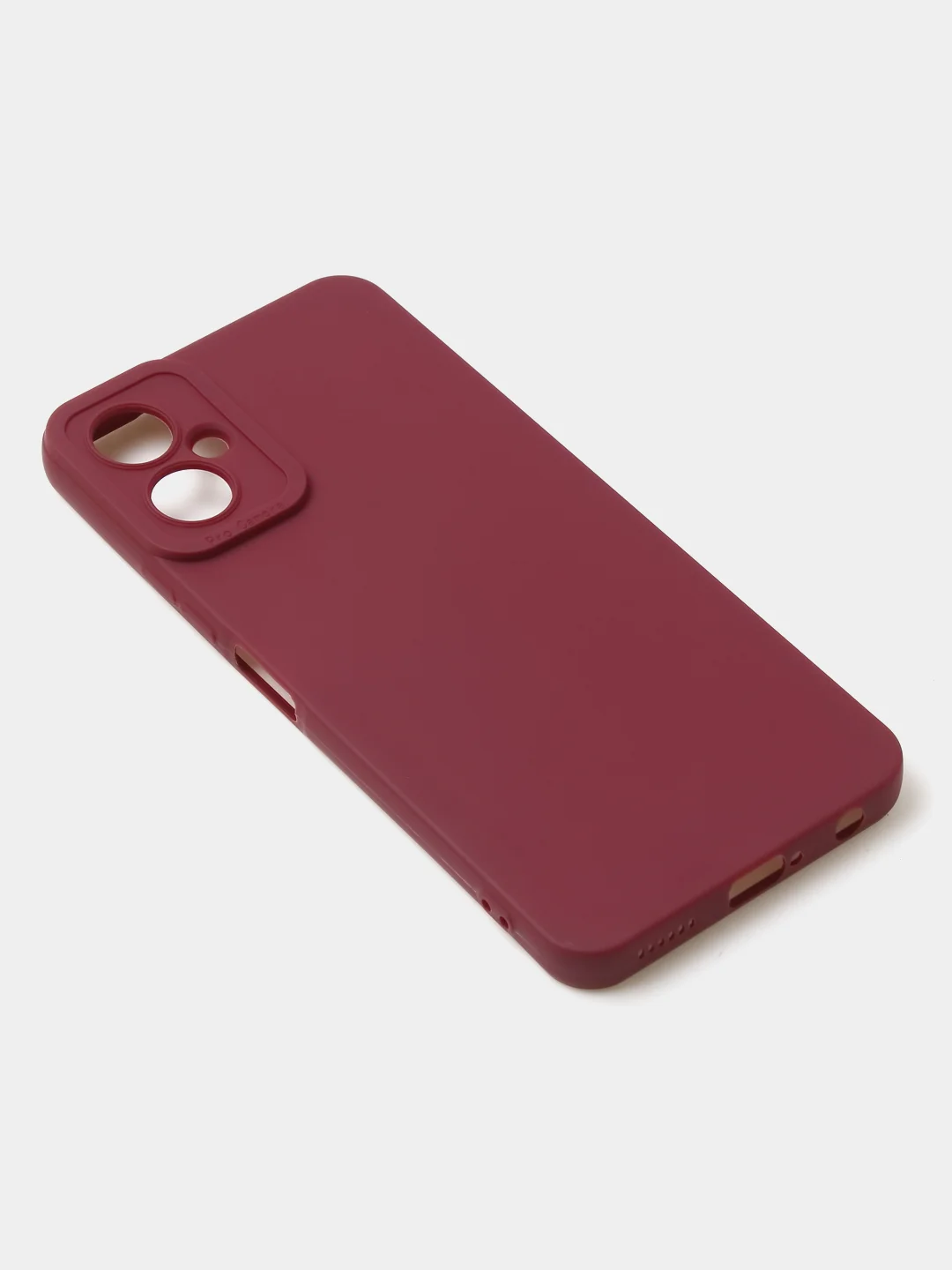 Бордовый чехол для Tecno Spark 9T / Spark 9 Pro цветной матовый с дополнительной защитой камеры