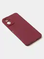 Бордовый чехол для Tecno Spark 9T / Spark 9 Pro цветной матовый с дополнительной защитой камеры
