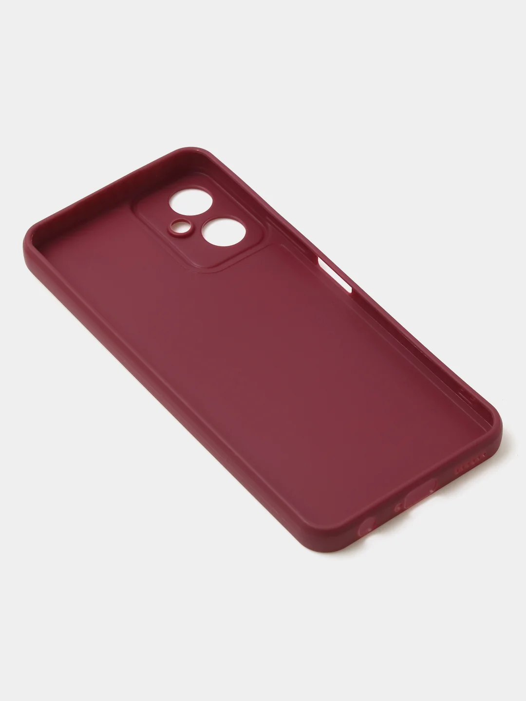 Бордовый чехол для Tecno Spark 9T / Spark 9 Pro цветной матовый с дополнительной защитой камеры