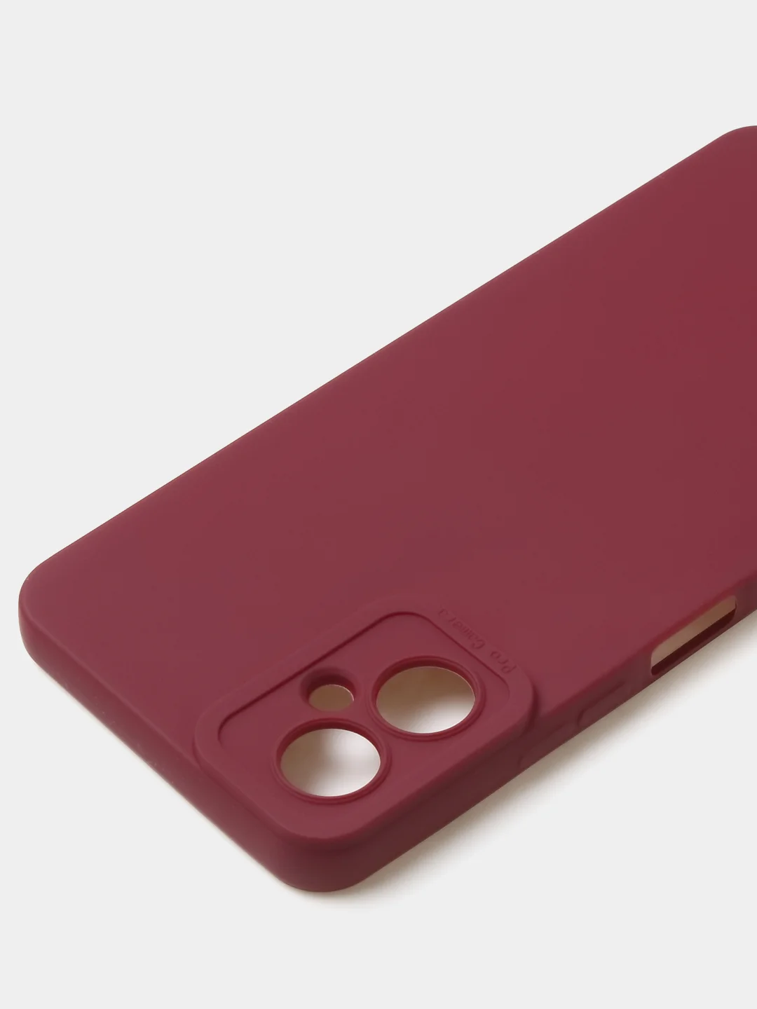 Бордовый чехол для Tecno Spark 9T / Spark 9 Pro цветной матовый с дополнительной защитой камеры