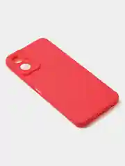 Красный чехол для Tecno Spark 9T / Spark 9 Pro цветной матовый с дополнительной защитой камеры