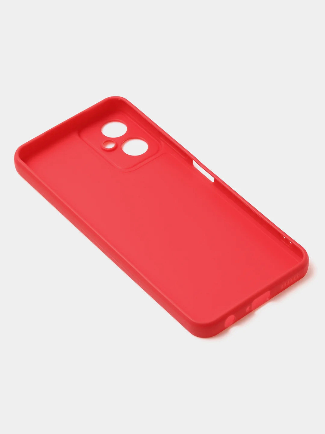 Красный чехол для Tecno Spark 9T / Spark 9 Pro цветной матовый с дополнительной защитой камеры