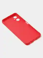 Красный чехол для Tecno Spark 9T / Spark 9 Pro цветной матовый с дополнительной защитой камеры