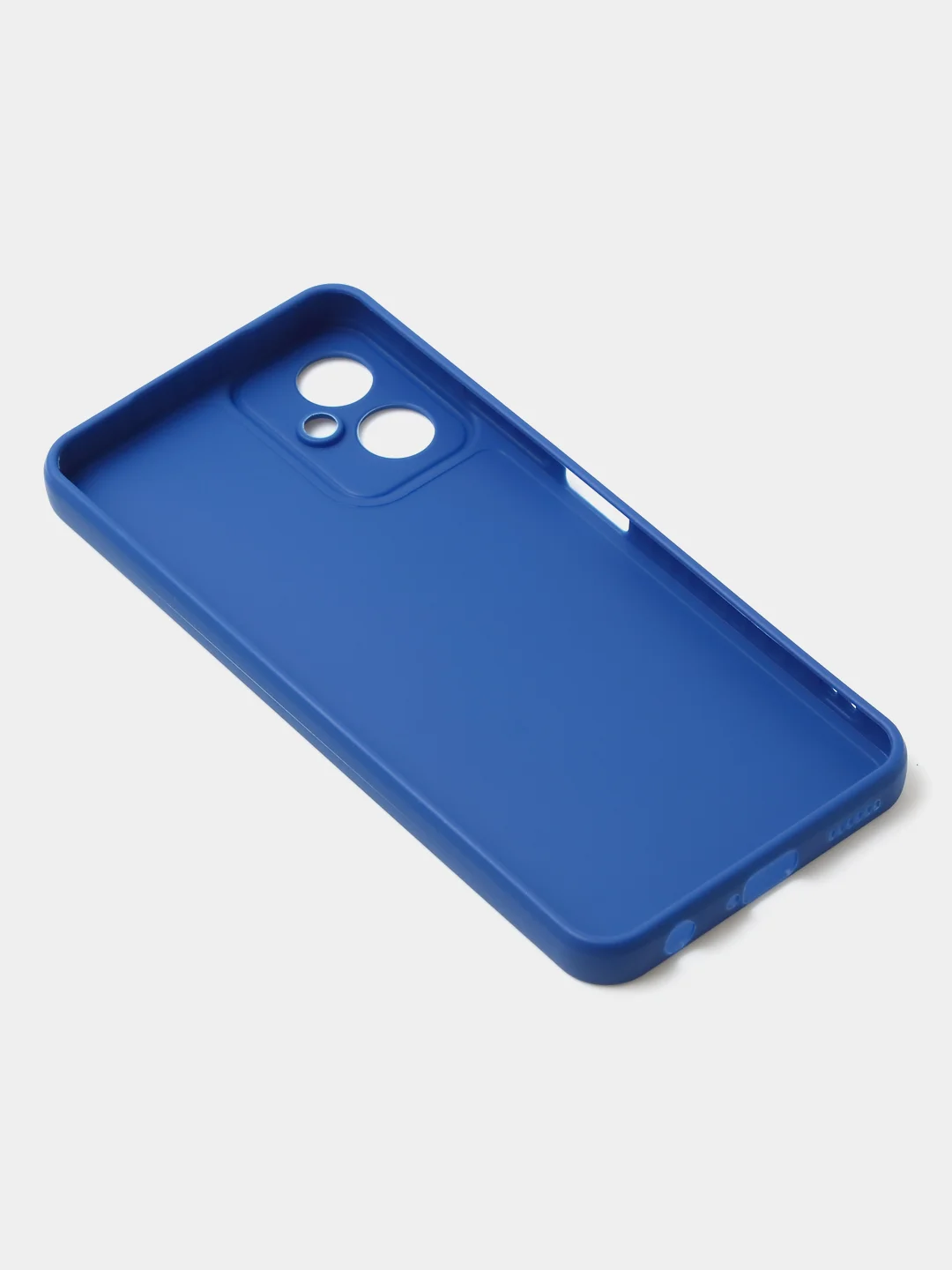 Синий чехол для Tecno Spark 9T / Spark 9 Pro цветной матовый с дополнительной защитой камеры