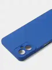 Синий чехол для Tecno Spark 9T / Spark 9 Pro цветной матовый с дополнительной защитой камеры