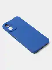 Синий чехол для Tecno Spark 9T / Spark 9 Pro цветной матовый с дополнительной защитой камеры