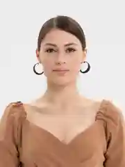 Черный женские, бижутерные серьги
