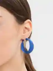 Синий женские, бижутерные серьги