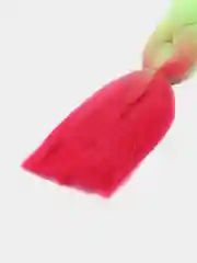 Салатовый канекалон для вплетения/канекалон двухцветный/канекалон разноцветный/косичка цветная/омбре
