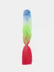 Салатовый канекалон для вплетения/канекалон двухцветный/канекалон разноцветный/косичка цветная/омбре