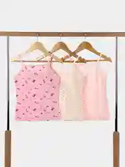 Коралловый майка для девочки Baykar, 3 штуки
