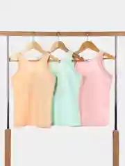 Бежевый меланж майка для девочки Baykar, 3 шт