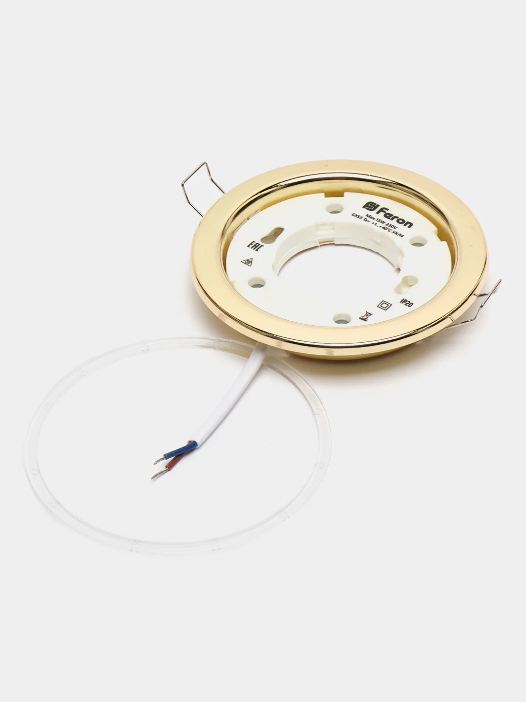 Светильник потолочный встраиваемый, 15W 230V  GX53, золото без лампы, DL53