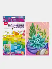 Набор для детского творчества, картина по номерам для малышей "Суккуленты", Lori